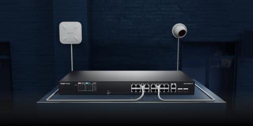RUIJIE REYEE RG-ES118FGS-LP 16 PORT FE POE 120W +2GE +2COMBO YONETILEMEZ SWITCH